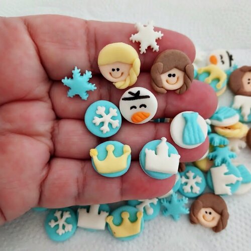 Mix 40 Mini Confeitos de Açúcar Frozen