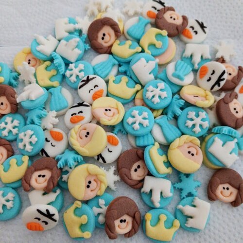 Mix 40 Mini Confeitos de Açúcar Frozen