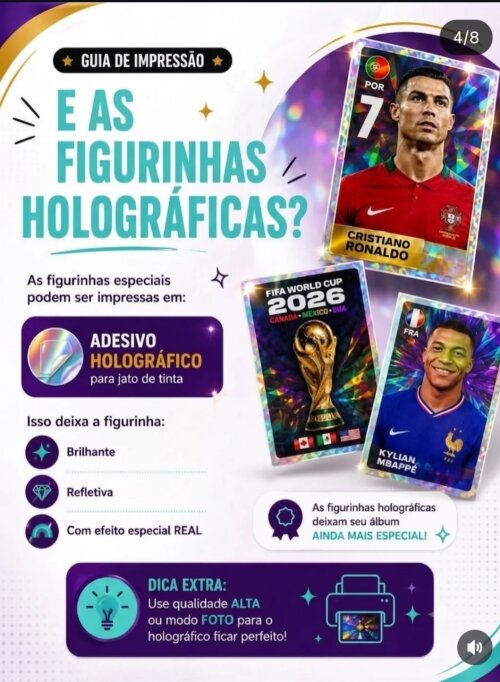 COPA! ALBUM DA COPA 2026 - PDF PARA IMPRIMIR 980 FIFURINHAS COMPL