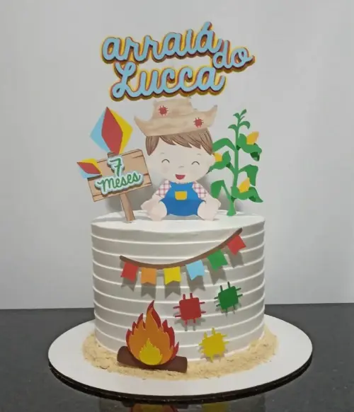 Arquivo topo de bolo Arraiá