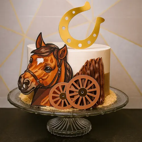 Arquivo topo de bolo Cavalo