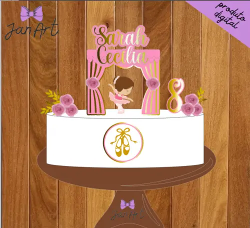 Arquivo Digital de Corte – Bailarina em Camadas