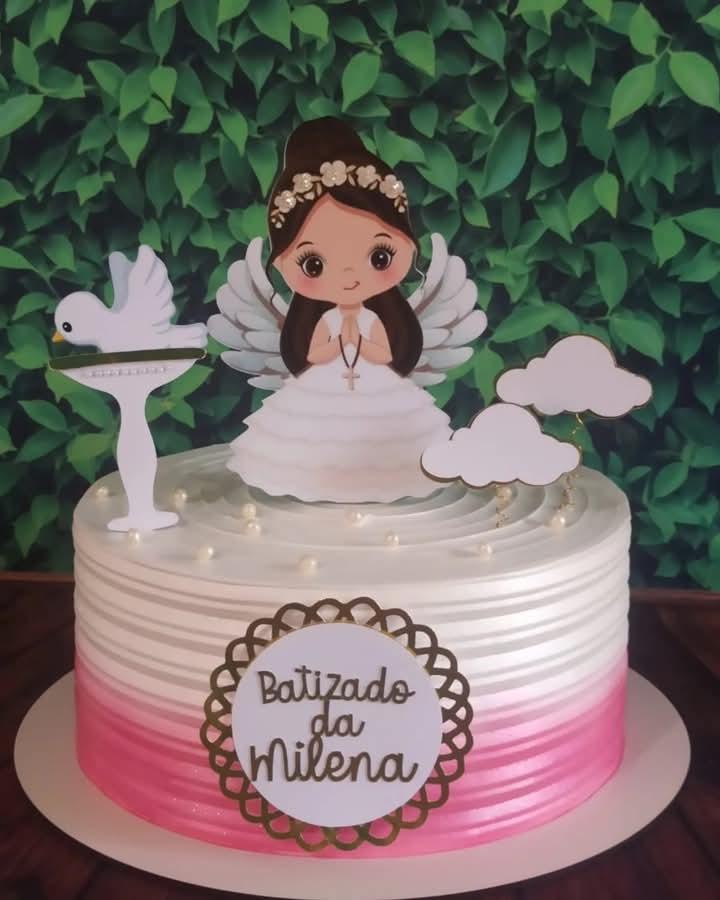 Arquivo Topo de Bolo Anjinha Batismo