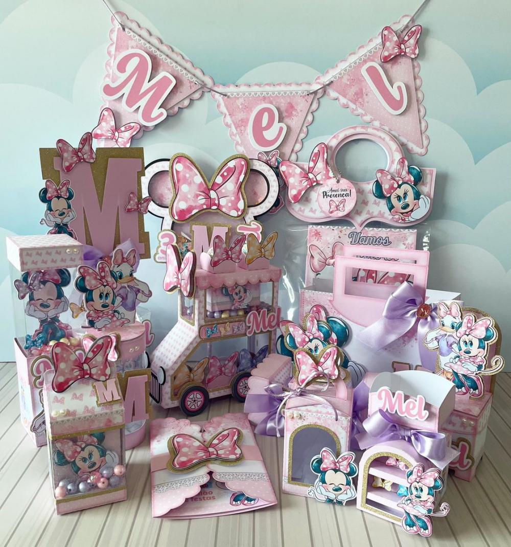 Arquivos de Corte Minnie Rosa