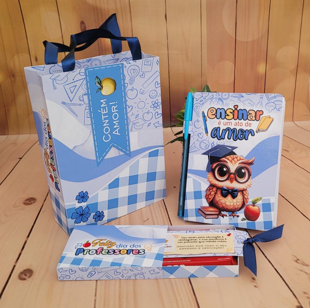 Arquivo de Corte kit sacolinhas dia dos Professores masculino