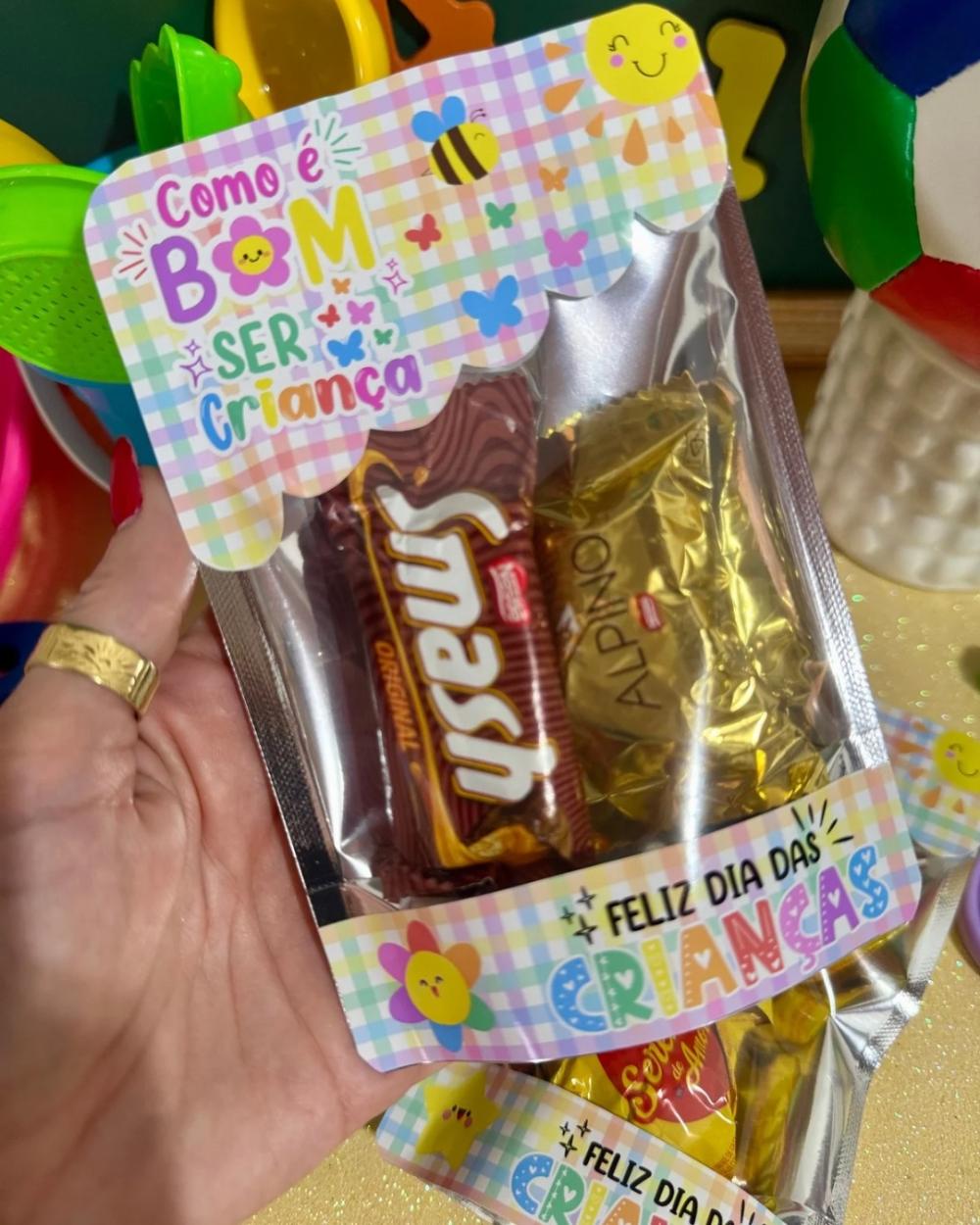 Arquivo de Corte saco ziplock dia das crianças