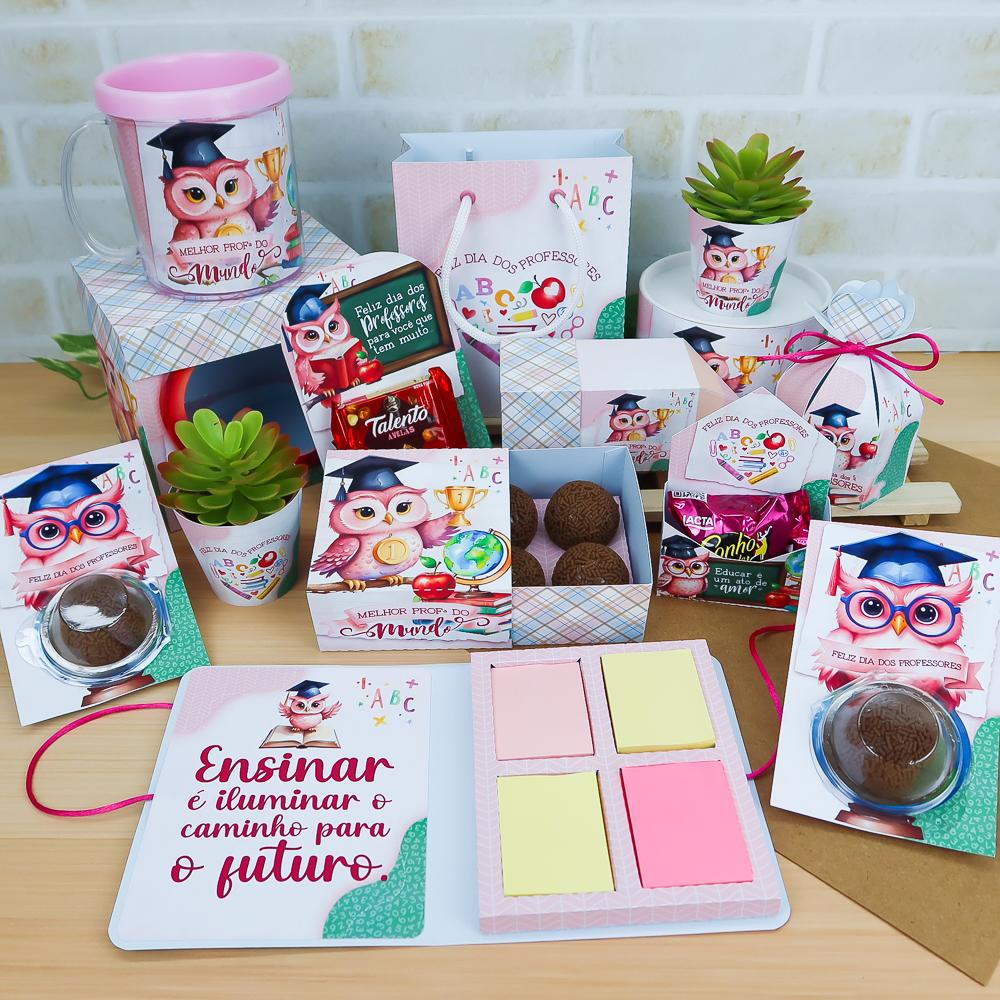 Arquivo de Corte kit professor coruja feminino