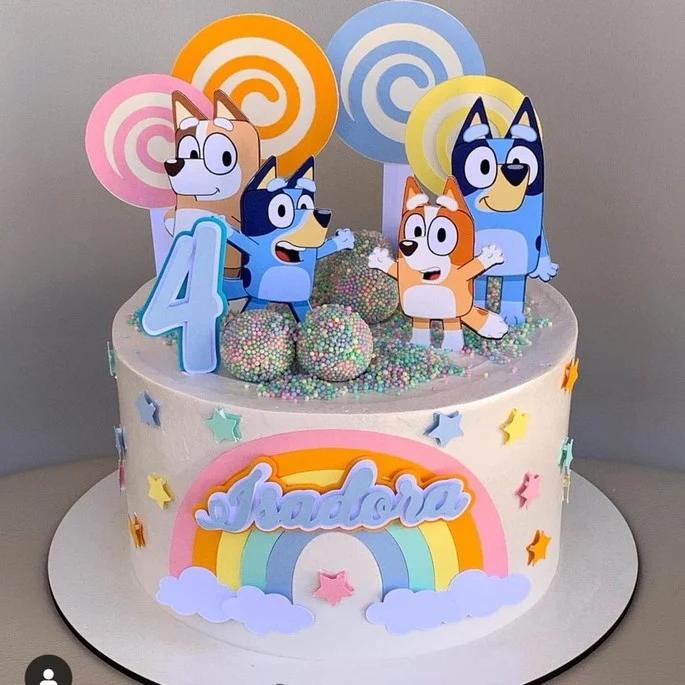 Arquivo de Corte Topo de bolo Bluey