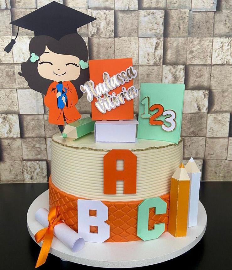 Arquivo de Corte Topo Formatura Abc menina