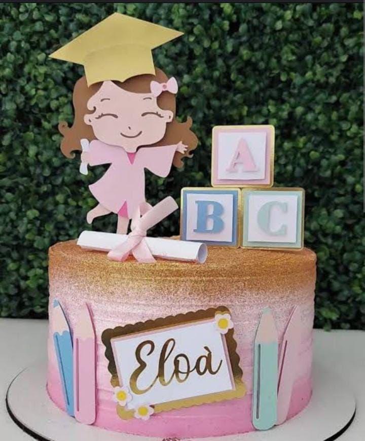 Arquivo de Corte Topo Formatura Abc menina