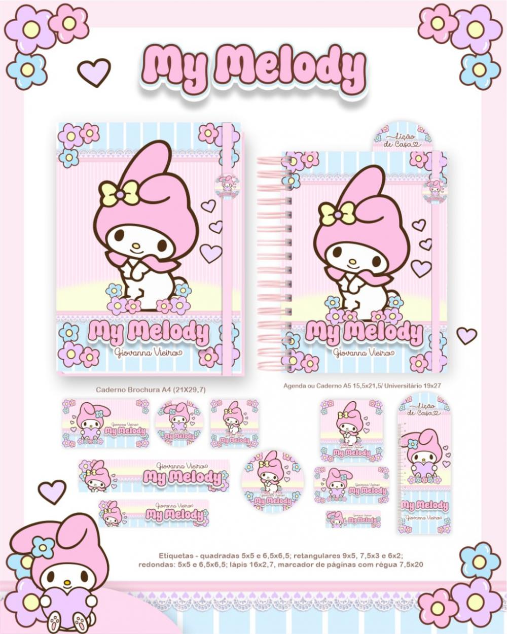 Arquivo Digital Kit Etiquetas Melody