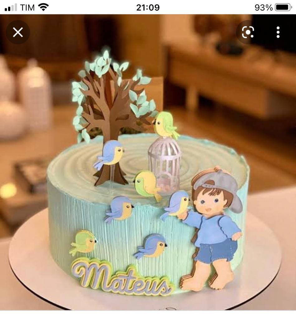 Arquivo de Corte topo menino com passaros