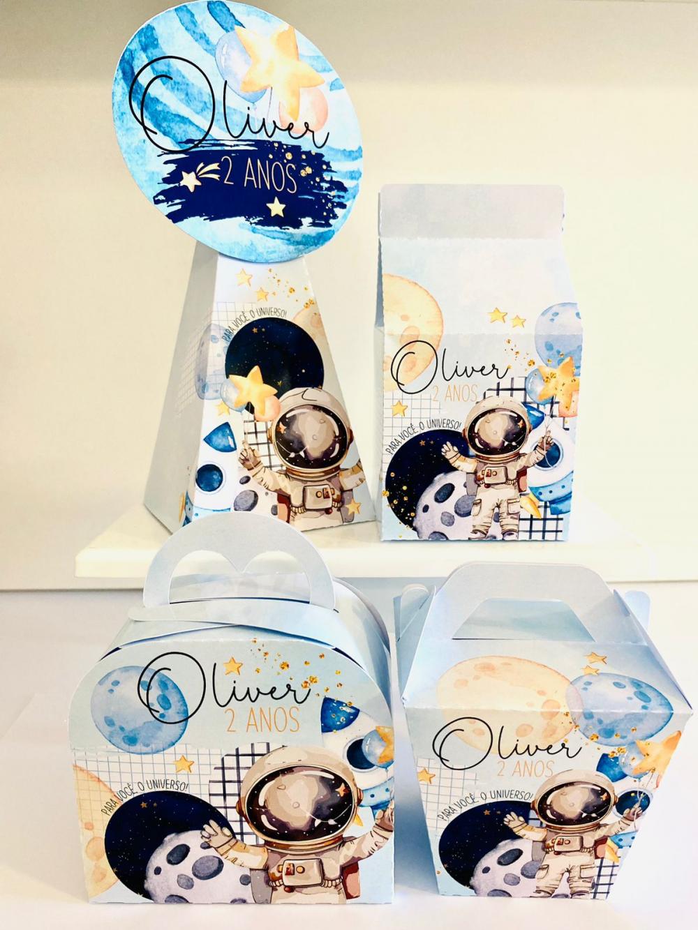 Arquivo de Corte Kit Festa astronauta aquarela