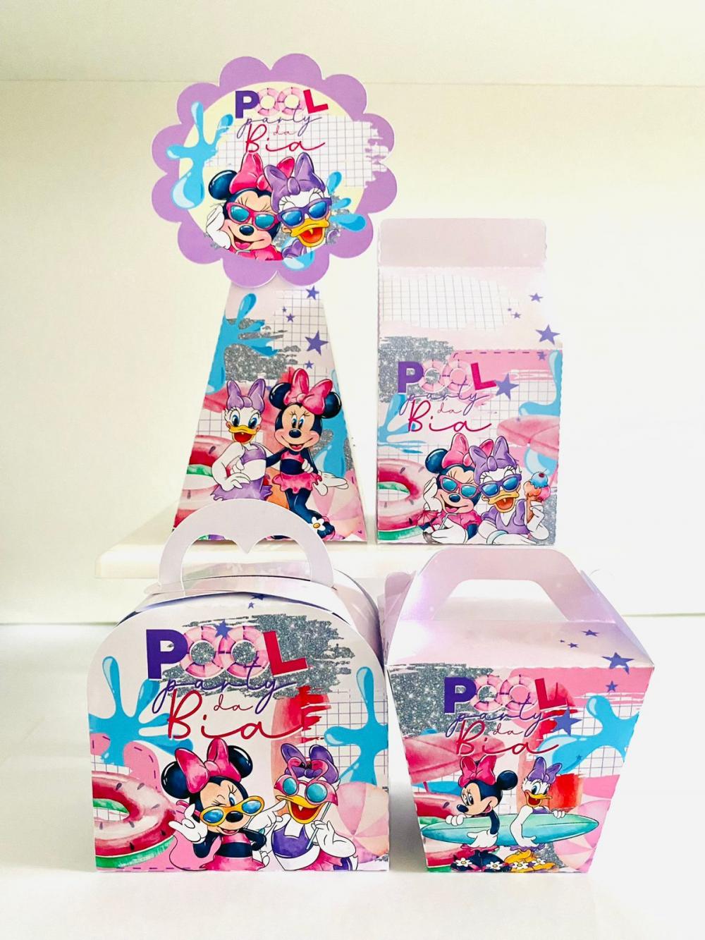 Arquivo de Corte Kit Festa pool party minnie