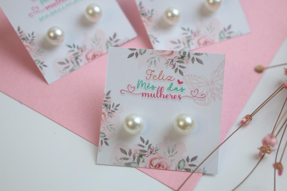 Arquivo de corte caixa card brincos  dia das mulheres