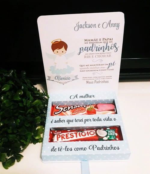 Arquivos de Corte Caixa Convite Padrinhos Batismo