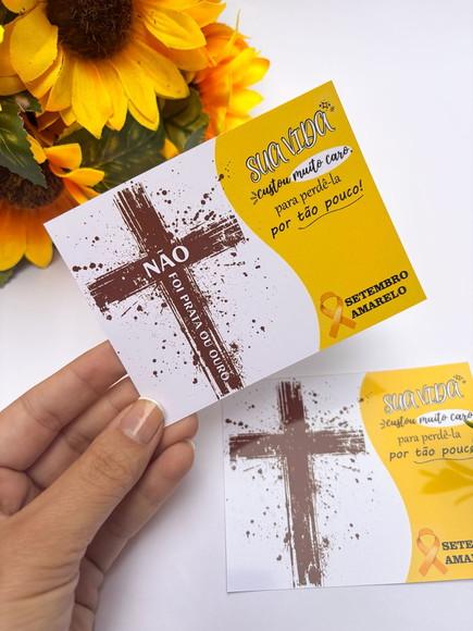 Arquivo de Corte Card Batom e Bis Setembro Amarelo