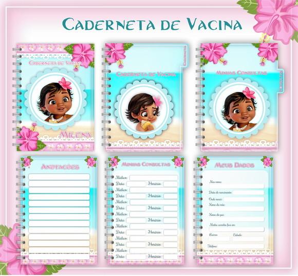 Arquivo de Corte Combo Caderneta Moana