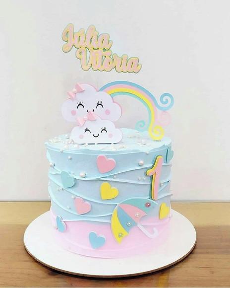 Arquivos de Corte Topo de Bolo Chuva de Amor