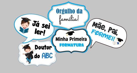 Arquivo de Corte Plaquinhas Formatura Abc