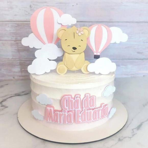 Arquivo de Corte Topo Urso Cha de Bebe