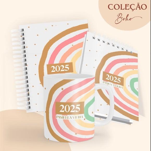 Arquivos de Corte Combo Agenda Boho 2025