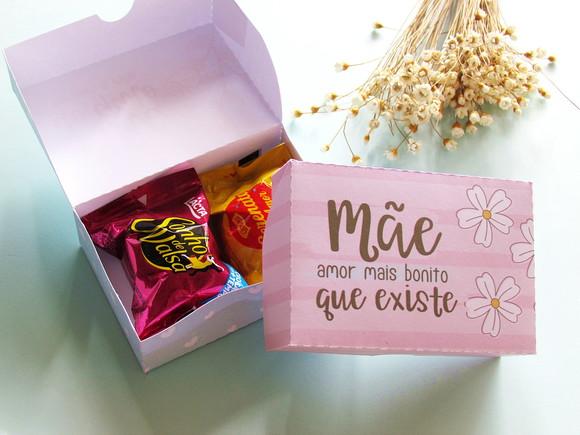 Arquivo Corte Caixa 2 Doces Dia das Mães