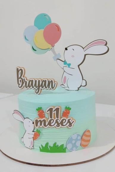 Arquivo Corte Topo Coelhinhos Balão Páscoa 04