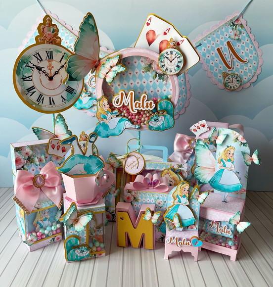 Arquivo de Corte Kit Alice no Pais das Maravilhas