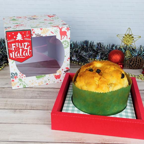 Arquivo de Corte Caixa para Panetone 250g Natal