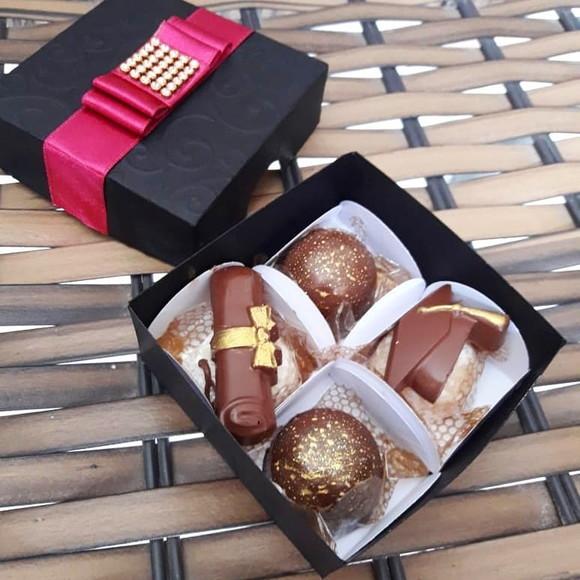Arquivos de Corte Caixa para 4 Doces