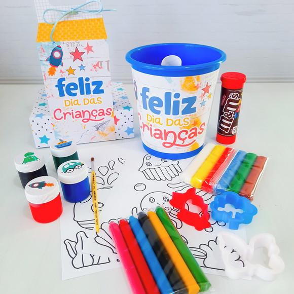 Arquivo de Corte Caixa Pintura Dia das Crianças