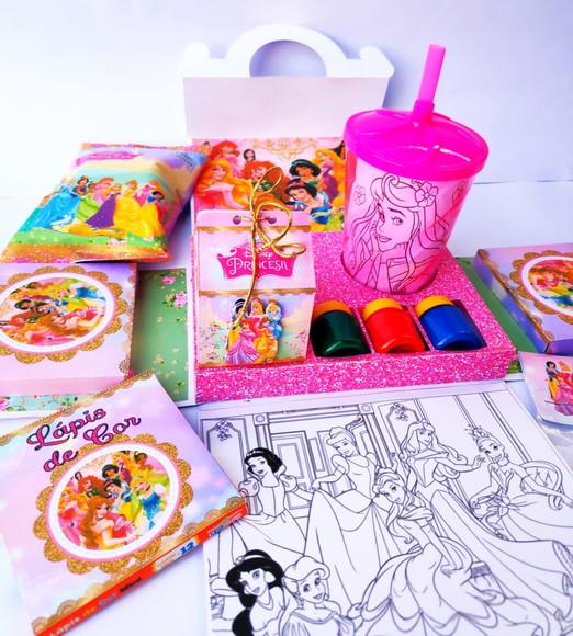 Arquivo de Corte Caixa Pintura Princesas