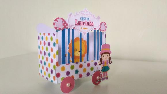 Arquivos de Corte Caixa Jaula Circo Menina