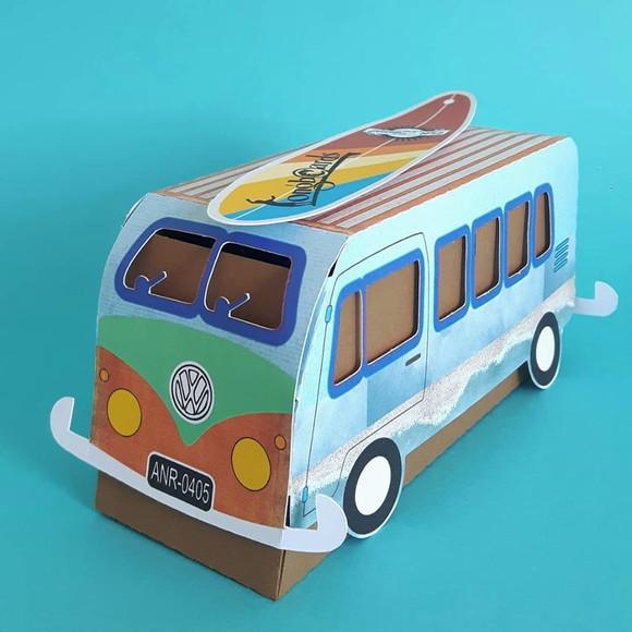 Arquivos de Corte Caixa Kombi