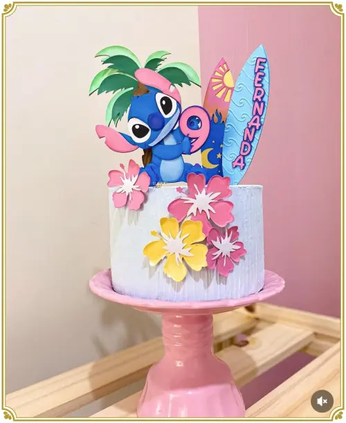 Arquivo de corte Topo de Bolo stitch