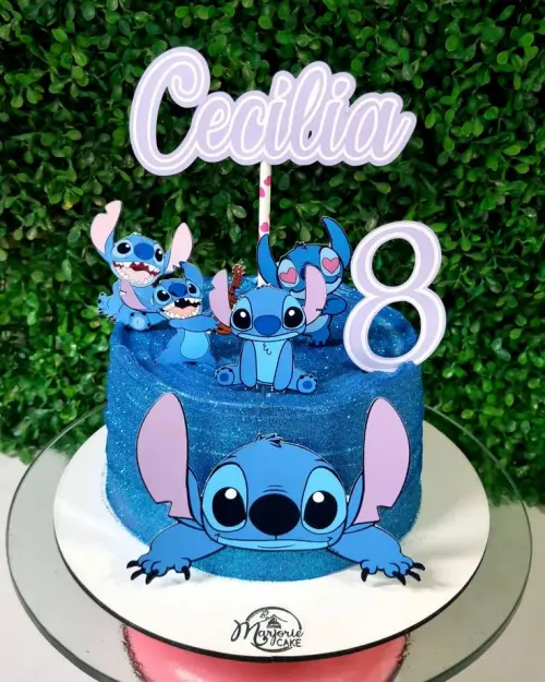 Arquivo de corte Topo de Bolo Stitch