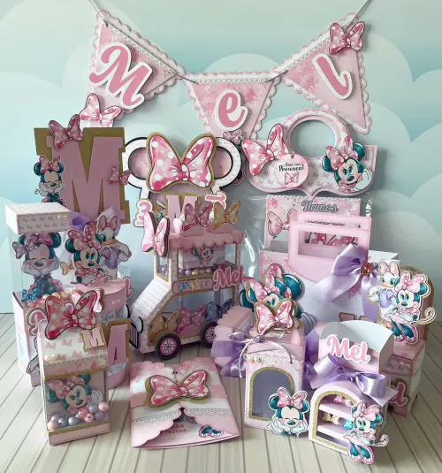 Arquivos de Corte Minnie Rosa