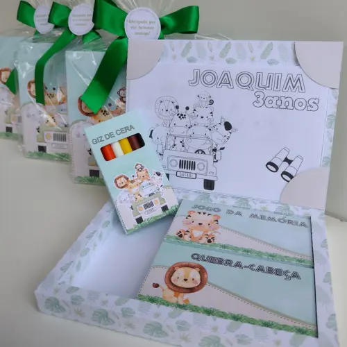 Arquivo de Corte caixa pintura safari