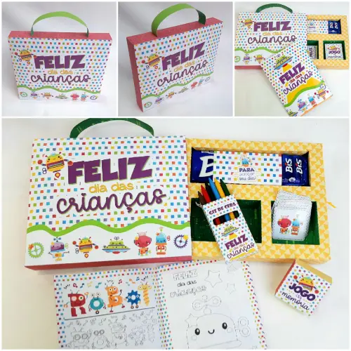 Arquivo de Corte maleta diversão Dia das Crianças