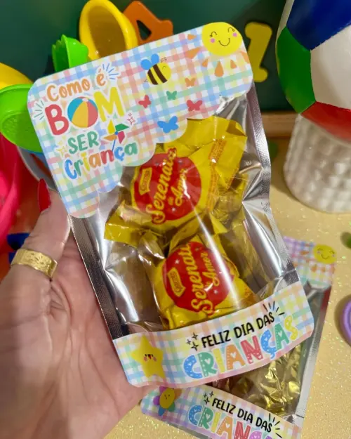 Arquivo de Corte saco ziplock dia das crianças