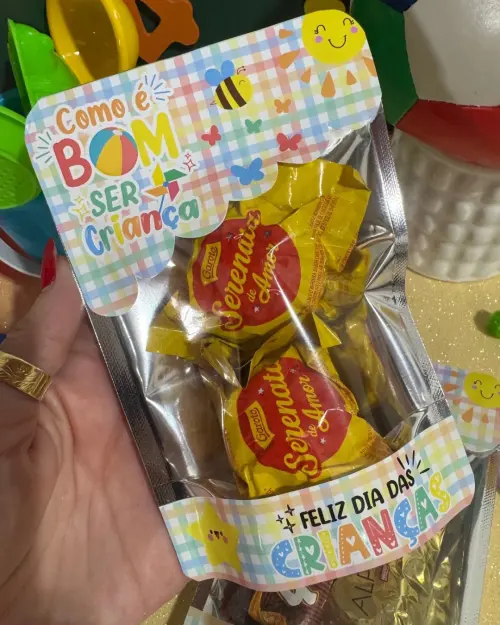 Arquivo de Corte saco ziplock dia das crianças