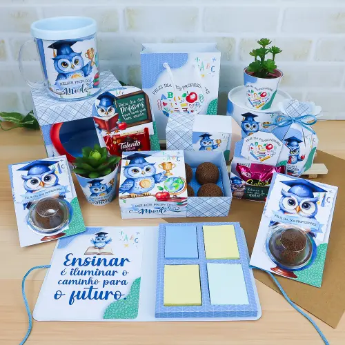 Arquivo de Corte kit professor coruja masculino