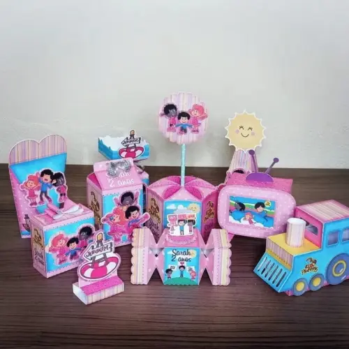 Arquivo de Corte Kit Três Palavrinhas menina