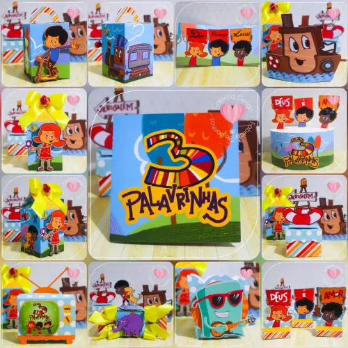 Arquivo de Corte Kit Três Palavrinhas