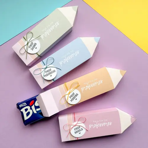 Arquivo Corte Caixinha Lápis Dia dos Professores