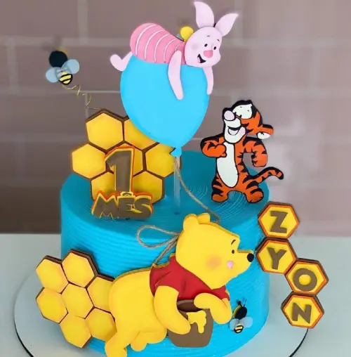 Arquivo de Corte topo de bolo ursinho pooh