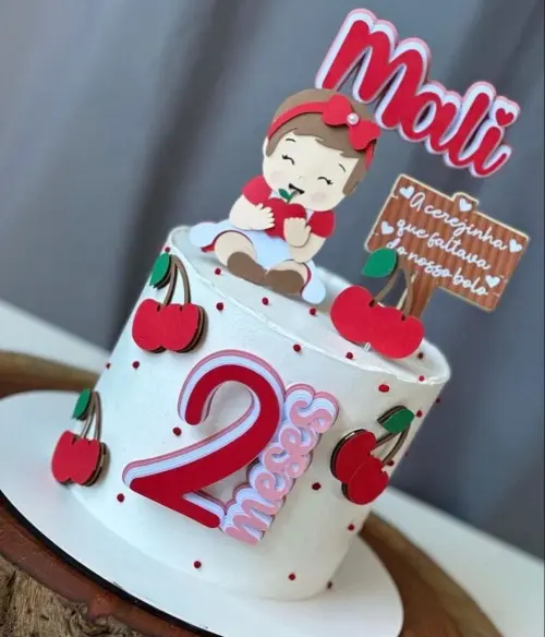 Arquivo de Corte topo de bolo cerejinha