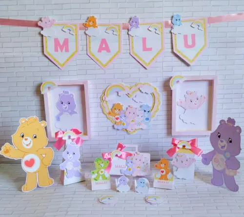 Arquivo de Corte kit ursinhos carinhosos aquarela