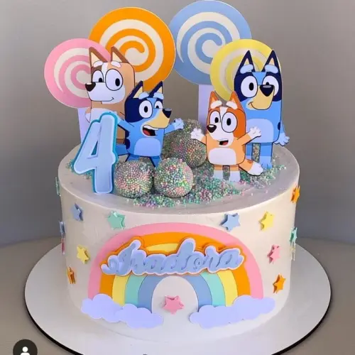 Arquivo de Corte Topo de bolo Bluey